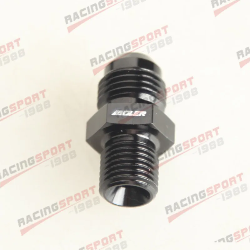 

6AN -6AN Male Flare To M12x1.25 (12mmx1.25) метрический прямой фитинг черный