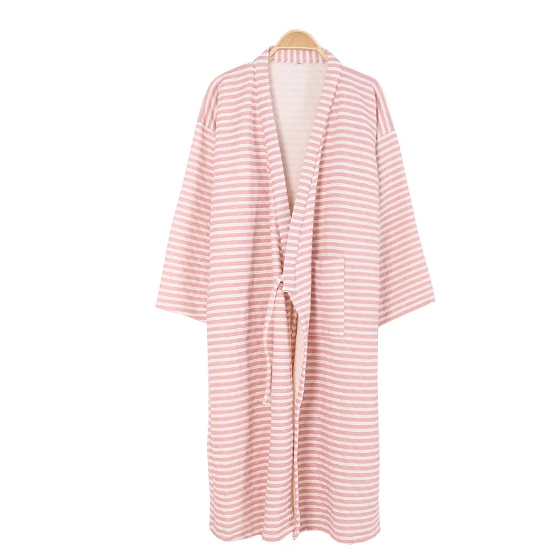 Халат кимоно для мужчин и женщин длинная ночная рубашка в японском стиле