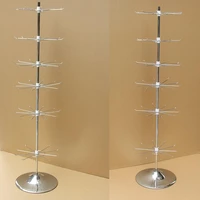 thickened electroplating floor stainless steel color rotating display rack accessories