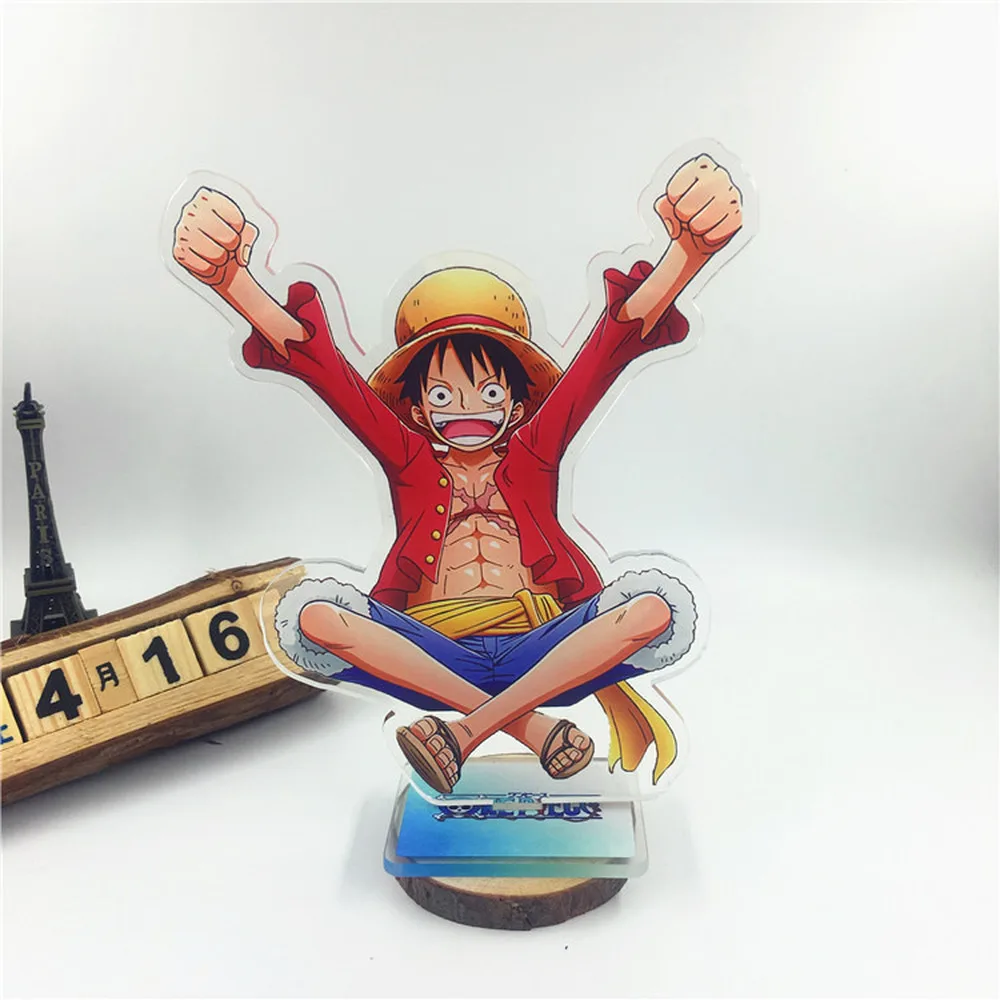 Фигурка героя аниме Luffy Zoro Nami OP кулон двухсторонняя игрушка 15 см акриловая модель
