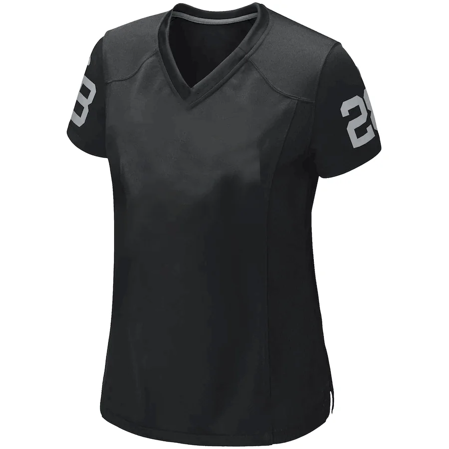 

2021 Raiders Womens Rugby Jersey Amari Cooper Khalil Mack Derek Carr Antonio Brown Josh Jaco Las Vegas American Football T-Shirt