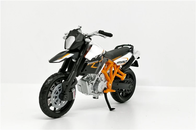 Весы Bburago 1/18 1:18 KTM 990 Supermoto R литой пластик металл мотоцикл дисплей модели детские