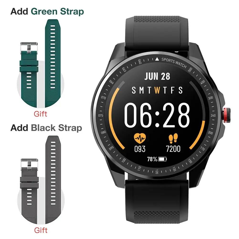 

forTICWRIS RS 1.3 inch Smart Watch Single touch screen Fitness Tracker IP68 waterproof Heart Rate Sleep Monitor sport Men watch
