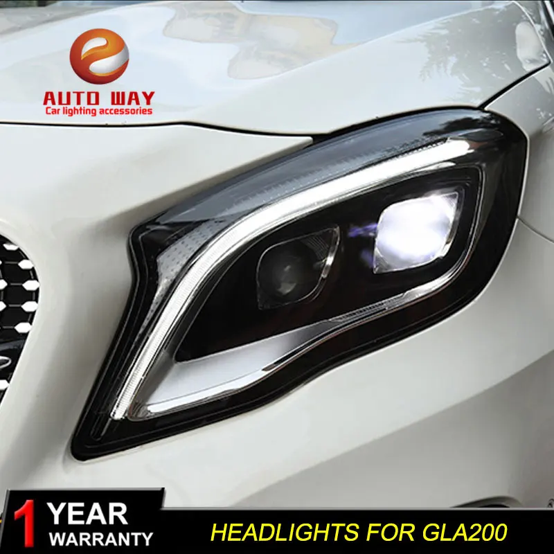Автомобильный Стайлинг чехол для передней фары Benz GLA200 GLA220 GLA260 2015 2016 2018 GLA