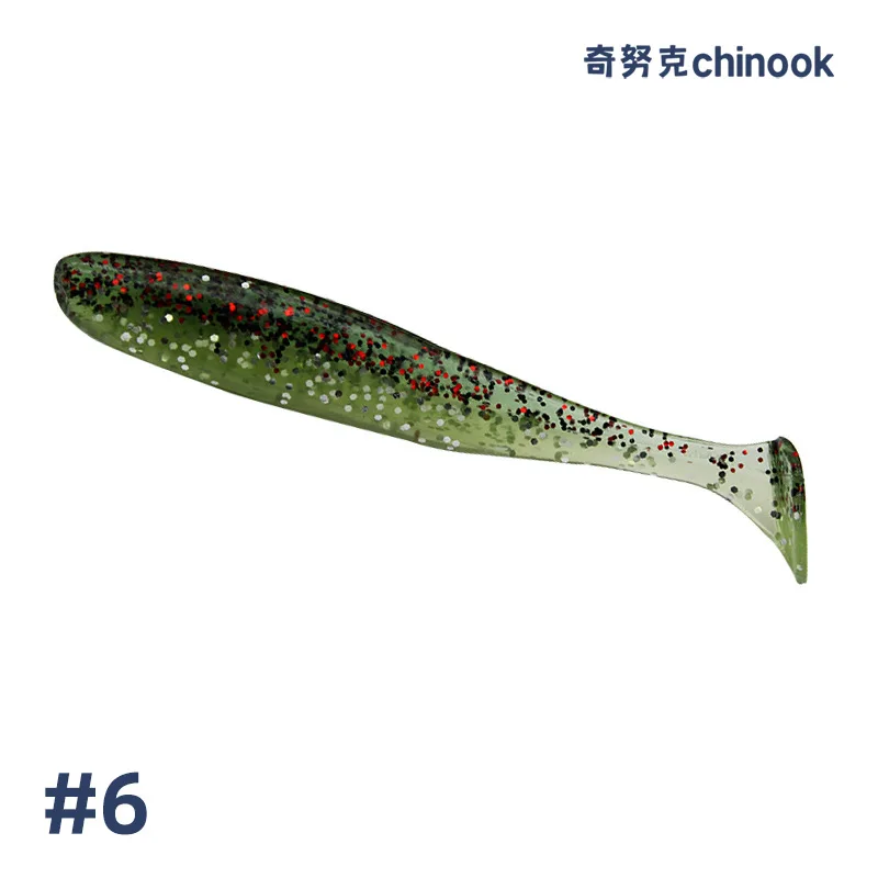 Фото Chinook 55 мм 70 мм 90 мм 120 мм 5-10 шт. блестящая Мягкая приманка воблеры червь рыболовная силиконовая искусственная приманка №3