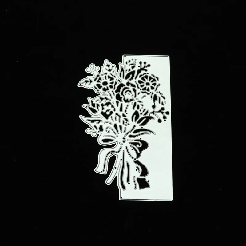 

JC Flowers Leaves Edge Decoration Metal Cutting Dies Scrapbooking Craft Cut Die Stencil Background Album Paper Card Make Decor