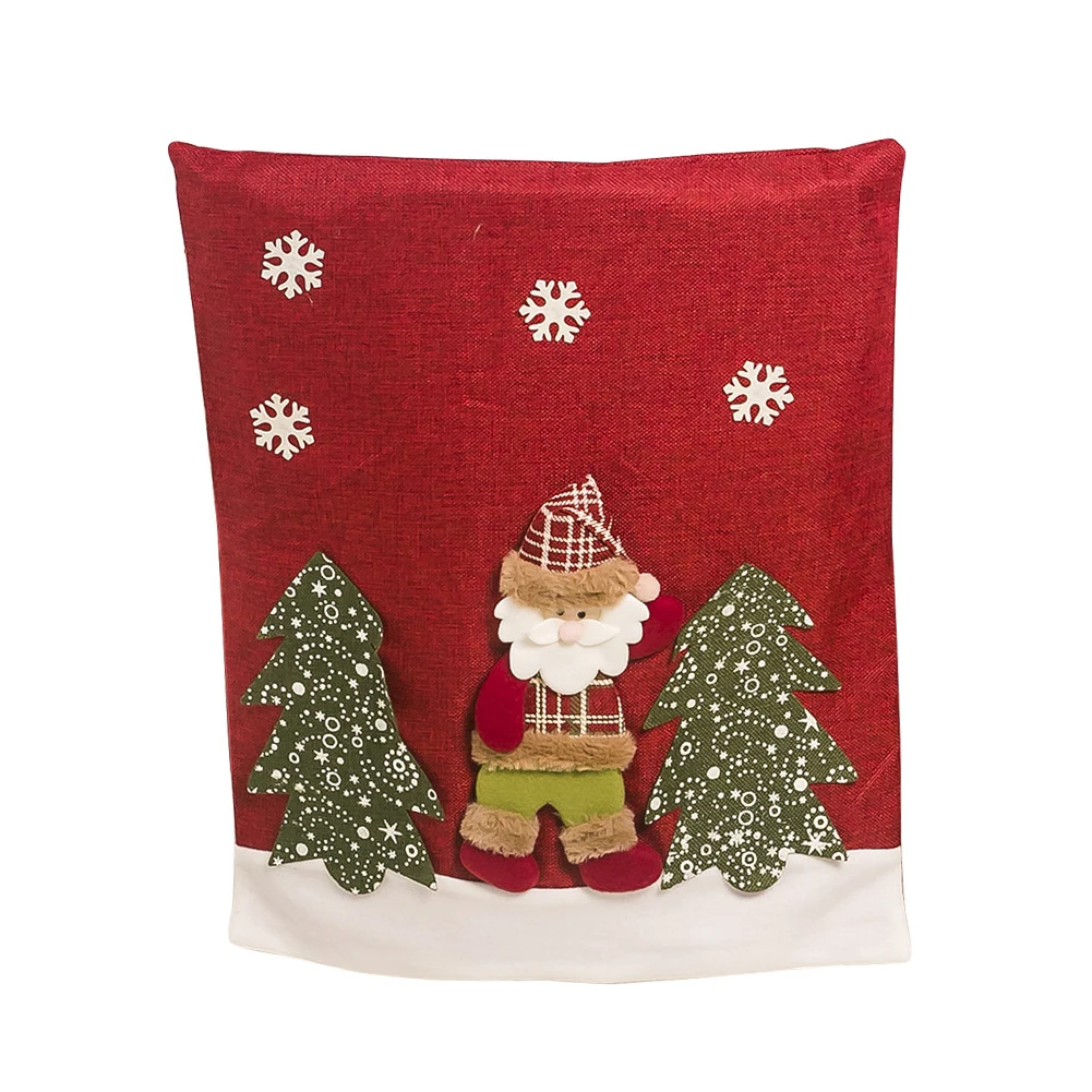 Домашний 3D сосновый снег декоративная кукла столовая защитный чехол для стула