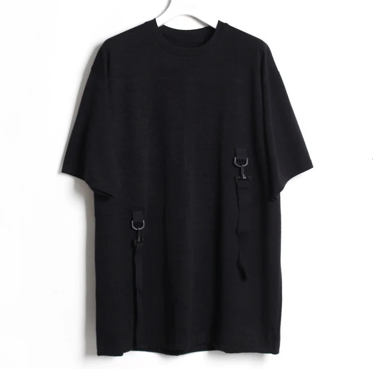 

Breathable and fast drying fashion back ribbon hanging short sleeve summer leisure sports T-shirt