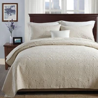 american embroidered quilted cotton bedspread for bed summer quilts set queen size soft reversible 3 piece with 2 pillowcases