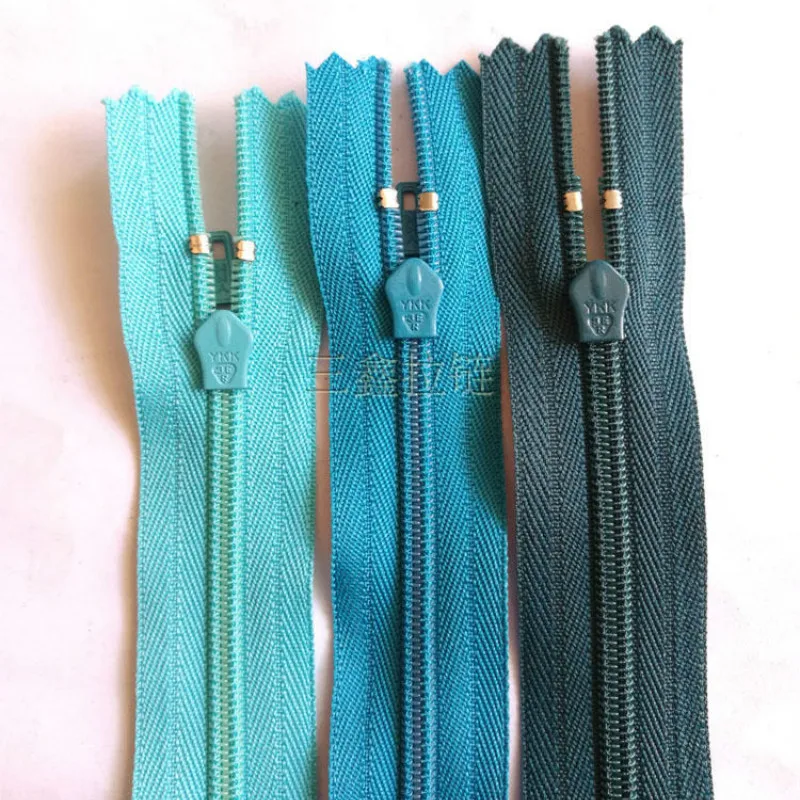 

100 Pcs/lot Most Free Shipping Ykk Zipper Blue Nylon Coil Close End for Pants Skirt Dress DIY Apparel Sewing Fabric Accessories