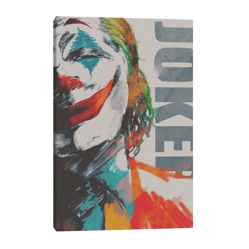 

Joker 2019 film Abstract poster Wall Art Canvas Decoration prints for living room Home bedroom decor Painting