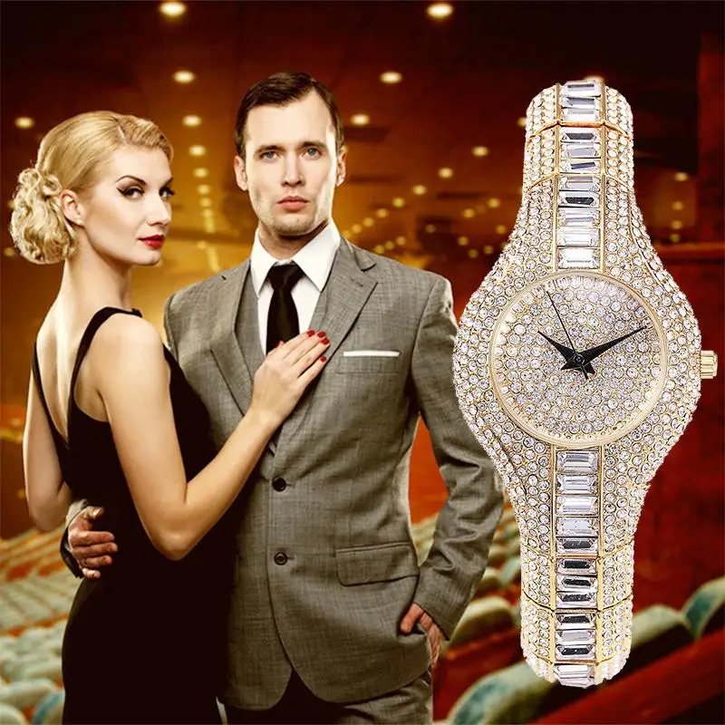 

Baguette Diamond Women Watches Luxury Ladies Gold Watch Shockproof Waterproof Small Womens Watch For Female Clock