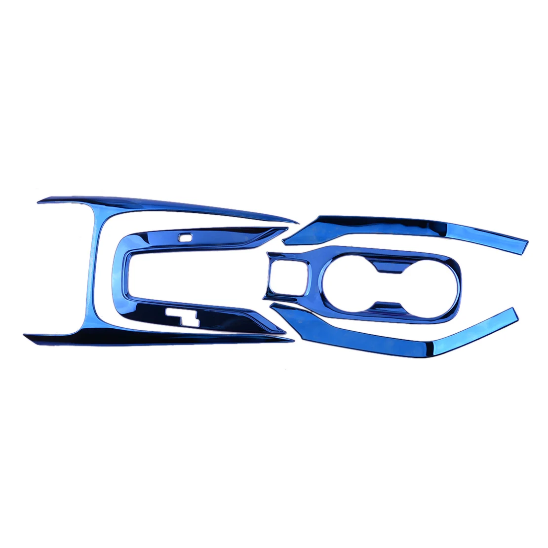 

5Pcs Car LHD Blue Titanium Central Console Gear Shift Panel Water Cup Holder Trim Fit for Toyota Corolla 2019 2020 2021