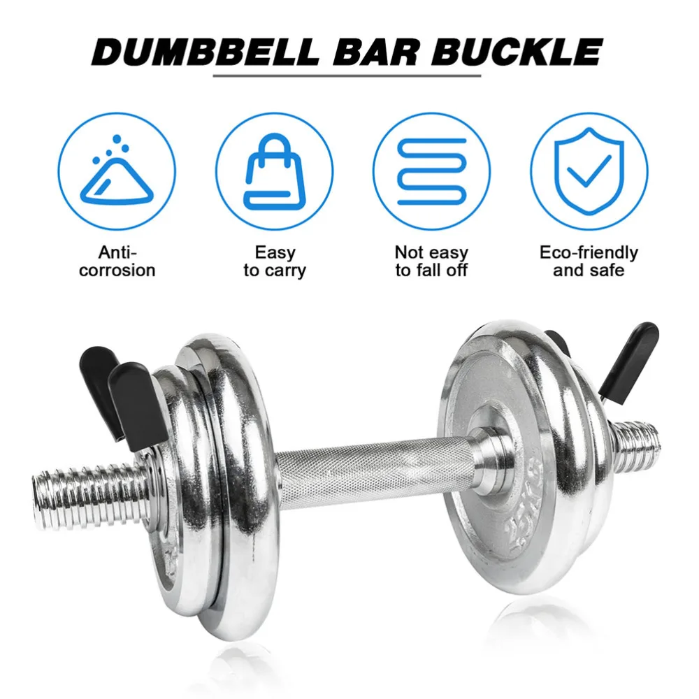 

6 Pcs Weight Bar Clips Barbell Clamps Bar Spring Lock Collars for Weightlifting