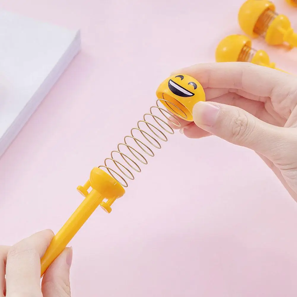 Забавные игрушки Счастливые прыгающие куклы гелевая ручка Весенняя дрожащая