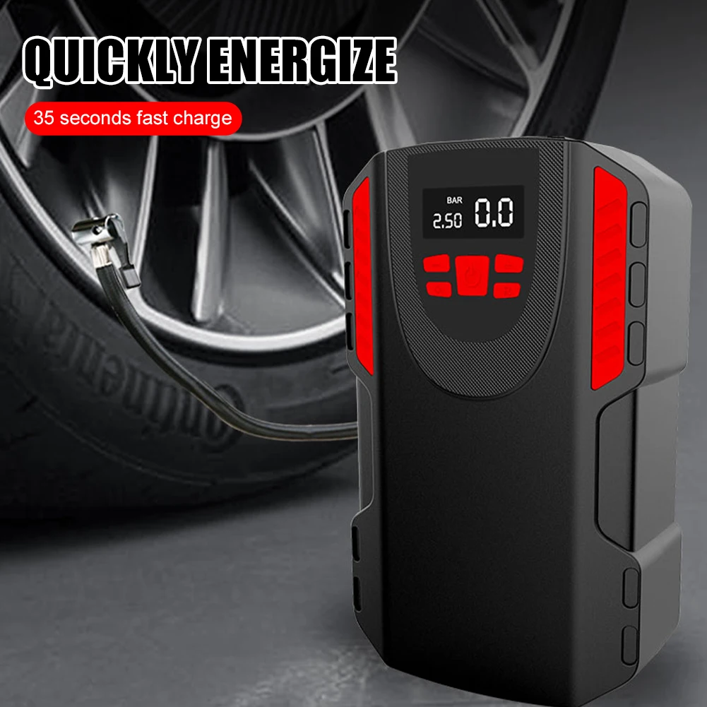 

Car Tire Inflator DC 12V Portable Air Compressor Pump Digital Air Pressure Gauge Air Pump LED Flashlight for Car Bike Motorcylce