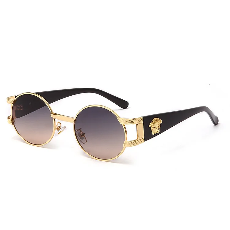 

2021 New European And American Fashion Sunglasses, Prince Lens, Glasses, Head Brand, Men And Women Trendy Metal Sunglasses