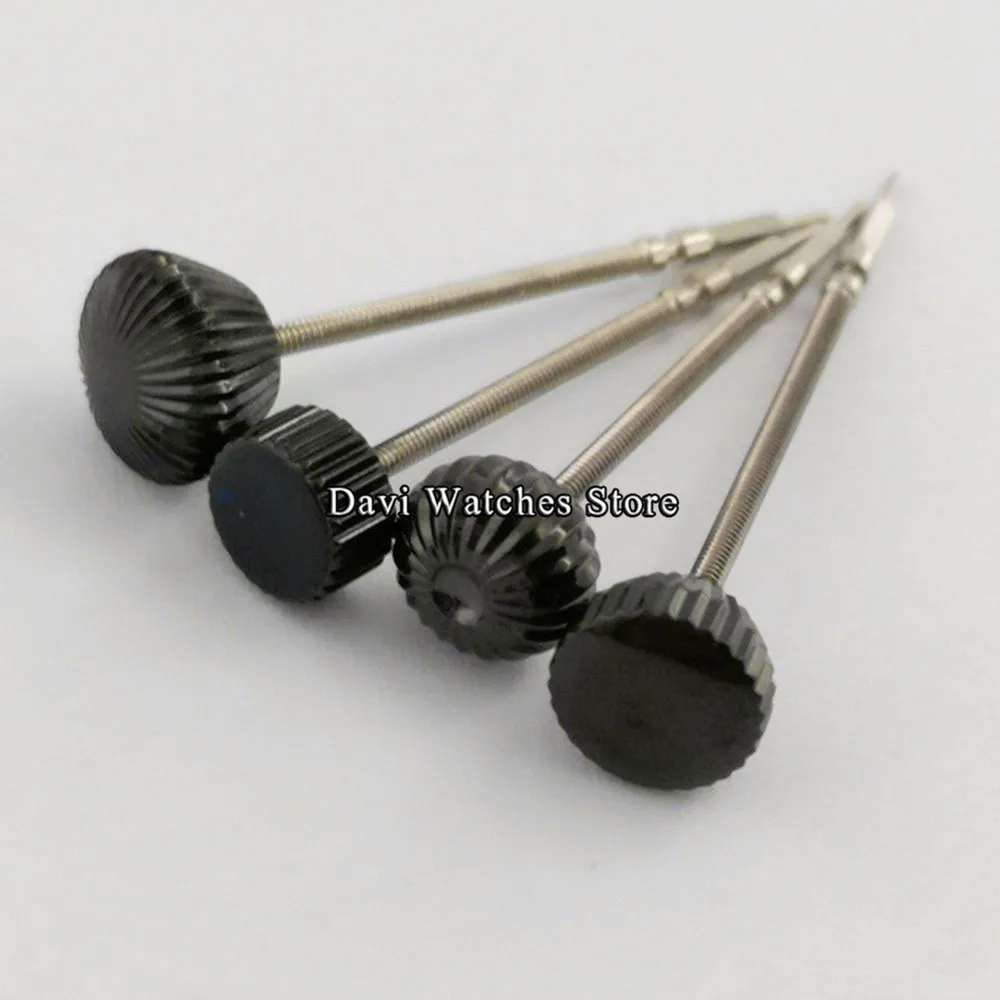 1 шт. Черная Корона для часов из нержавеющей стали + ствол подходит чайки ST36 eta 6497