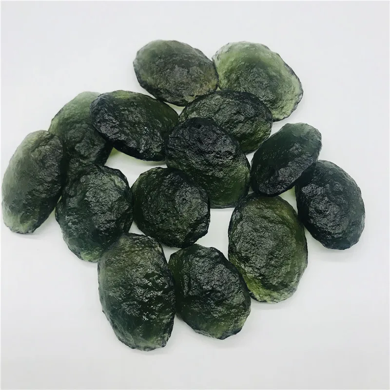 

1PC raw natural green Moldavite Rough Stone Czech Meteorite Crystal Energy gemstone for gifts