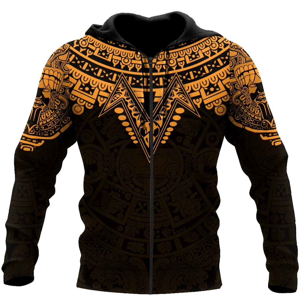 

2021 Viking Aztec Warrior Tattoo Neue Mode Trainingsanzug casual 3D Print Zipper/Hoodie/Sweatshirt/Männer der Frauen stil -36