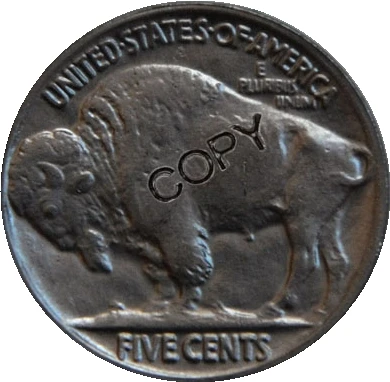 США 1937 P D S с гравировкой в виде американского бизона из никеля копии монет -