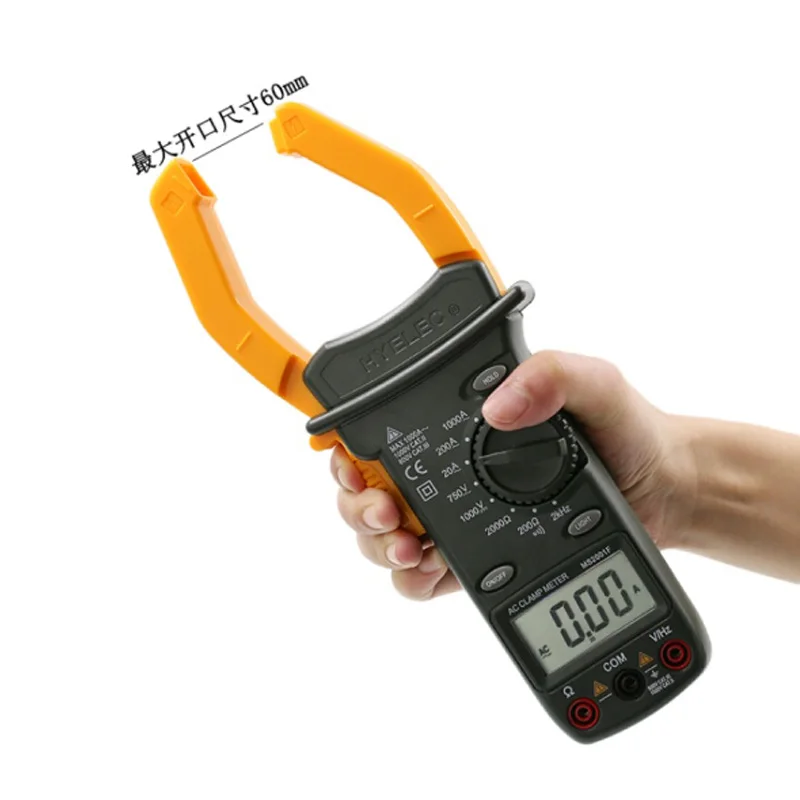 Профессиональный цифровой зажим переменного тока MS2001 тестер сопротивления