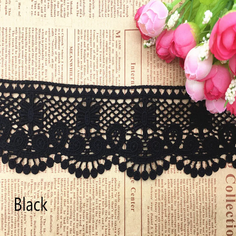 6 5 см ширина Европа веер узор неэластичная вышивка кружево отделка шторы