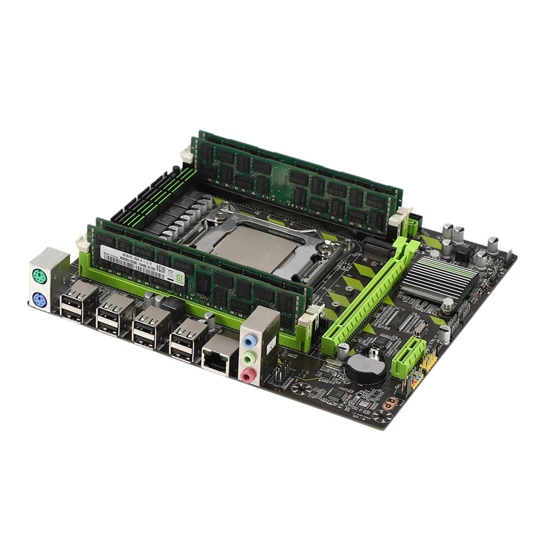 X79G LGA2011 практичная материнская плата для настольного компьютера с E5 2689 CPU 4x4G ECC