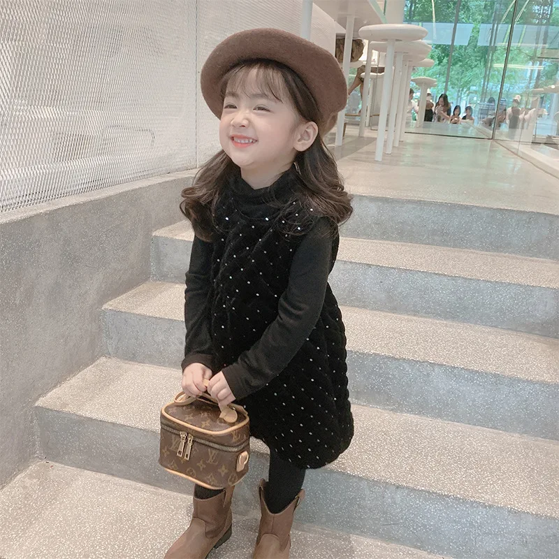 

2021 new arrival baby girl wear Cotton clip vest dress cute fashion wear 5-42