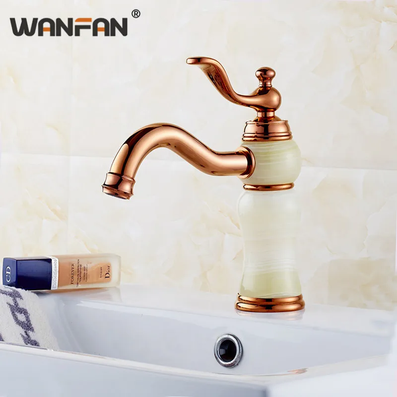 Смесители Для Раковины розовое золото бортике ванная раковина краны с Одной