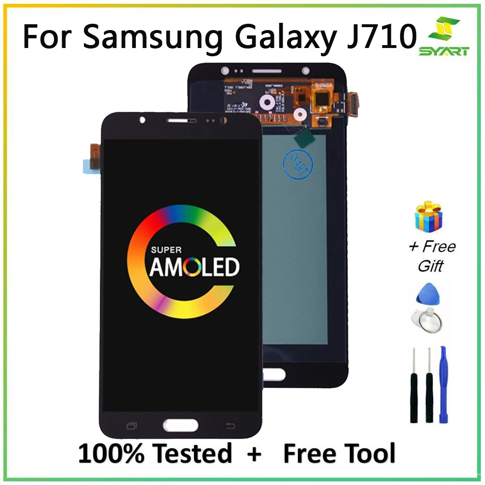 

LCD Screen OLED For Samsung Galaxy 2016 J710 LCD Display Touch Screen Digitizer Assembly For Samsung Galaxy J7 2016 SM-J710F