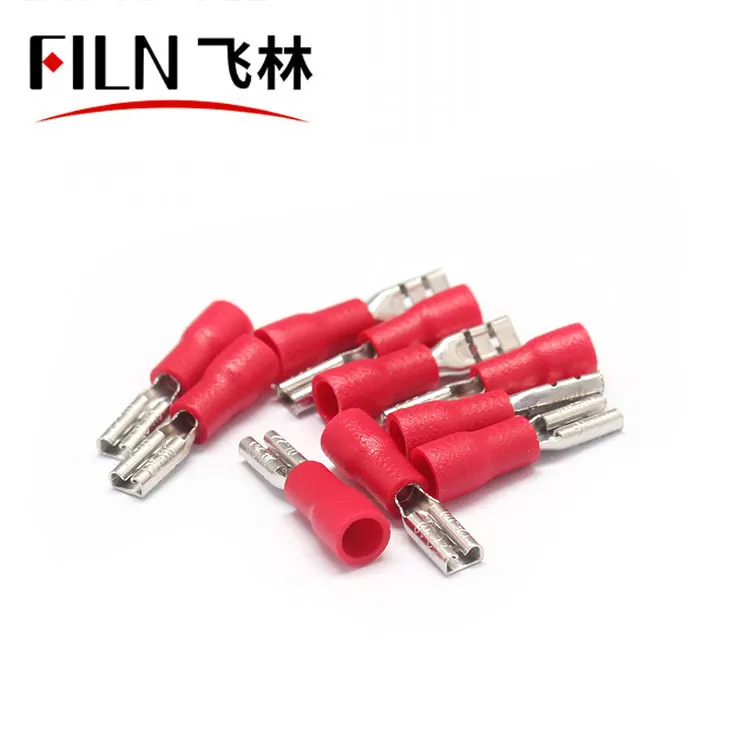 

FDD1.25-110 Female Insulated Electrical Crimp Terminal for 0.5-1.5mm2 wire Connectors Cable Wire Connector Terminal AWG 22-16