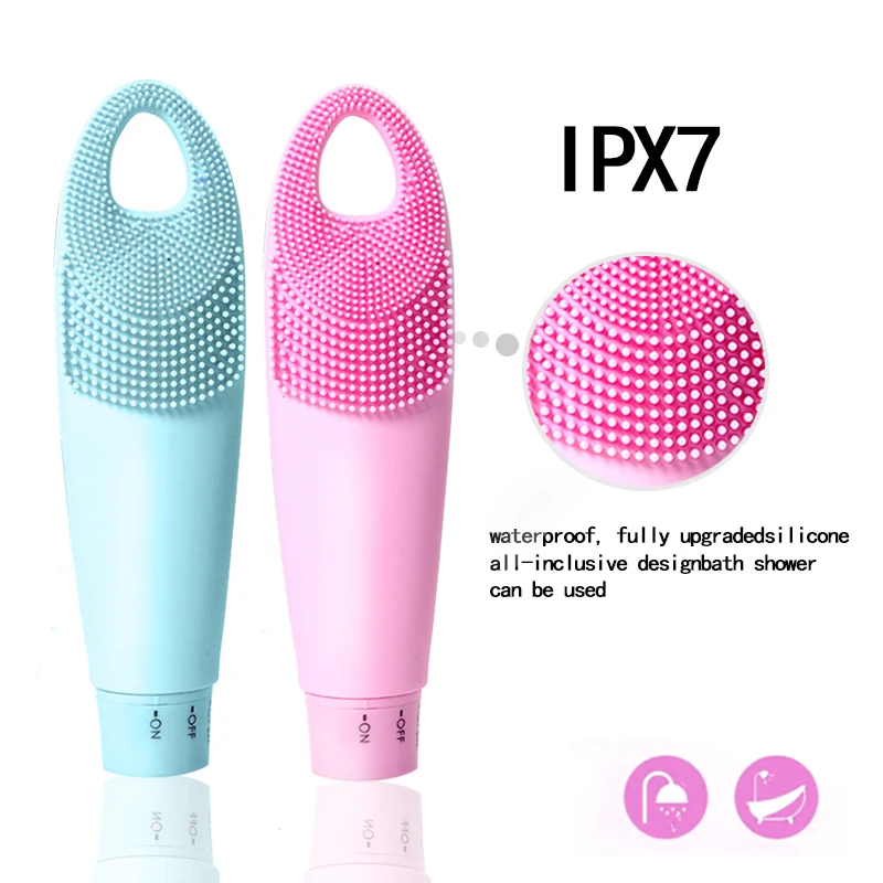 Электрический водонепроницаемый силиконовый инструмент для очищения лица