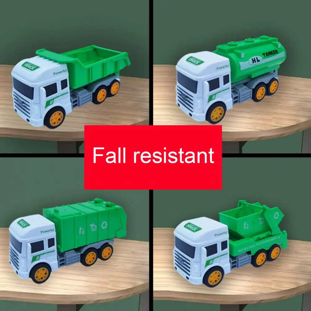 Игрушечный Мусоровоз без заусенцев Небьющийся развивающие игрушки
