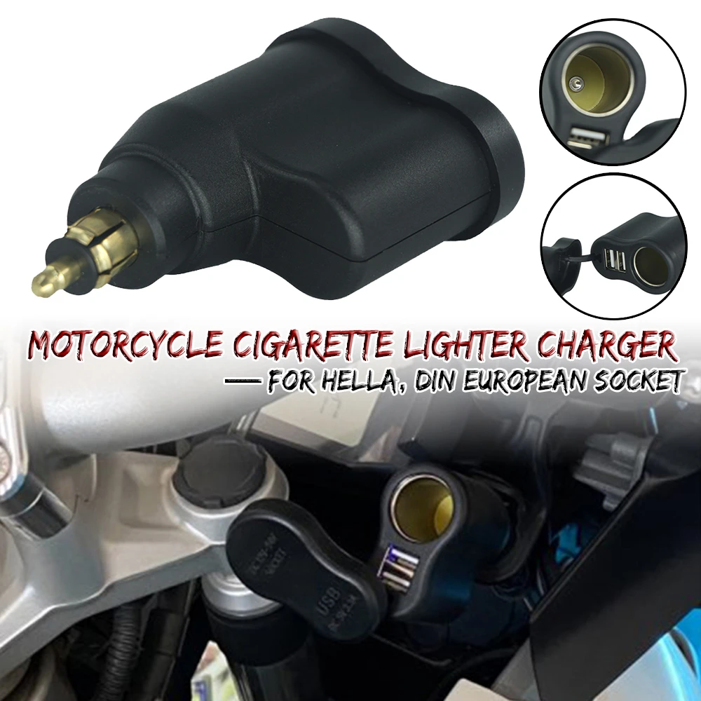 

Для BMW R1250GS R1200RT F900R G310GS K1600B F800GS адаптер питания для мотоцикла двойное зарядное устройство USB прикуриватель Hella DIN розетка