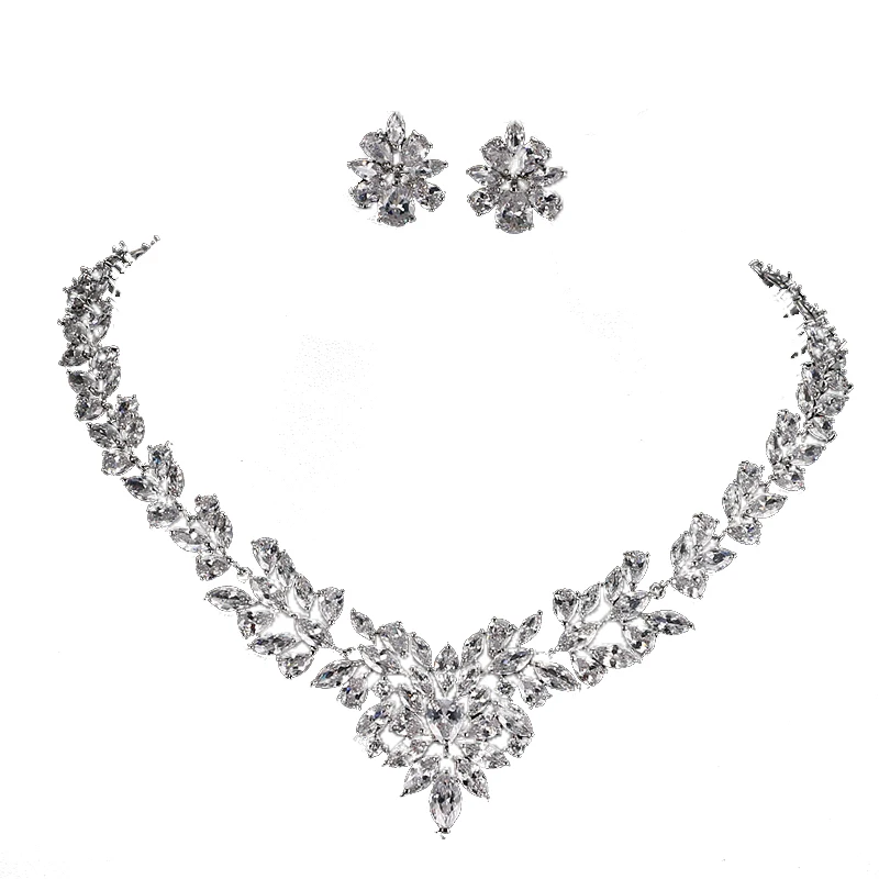 bettyue brand fashion luxury aaa cubic zircon white gold color wholesale hot sale jewelry sets for woman wedding party gifts free global shipping