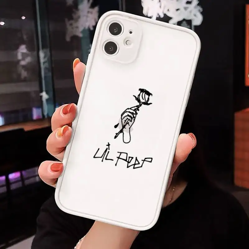 

Rapper Lil Peep American singer Phone Cases matte transparent For iphone 7 8 11 12 plus mini x xs xr pro max cover