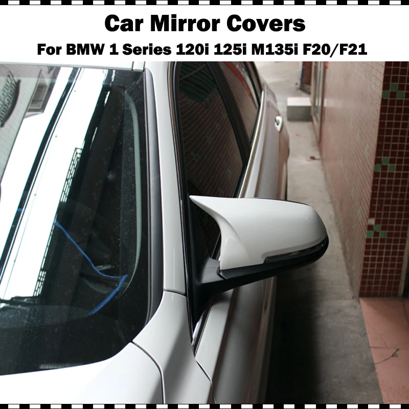 F20 блестящий белый пластиковый зеркальный чехол для BMW 1 серии хэтчбек 120i 125i M135i M140i