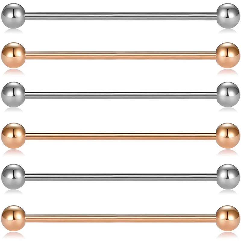 Из нержавеющей стали 16 калибра Промышленные штангой серьги Надеваемые На ушной