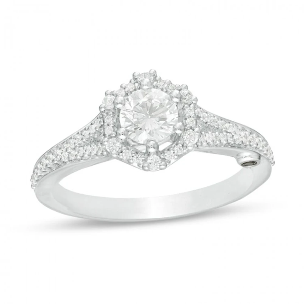 

HESHI Мэрилин Монро коллекция бриллиантов искусство деко обручальное кольцо в белом цвете