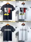 Футболка DSQUARED2 из чистого хлопка для мужчин и женщин, рубашка с круглым вырезом и коротким рукавом, уличная стильная аутентичная в стиле хип-хоп, DSQ