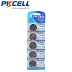 Набор литиевых кнопочных батарей PKCELL CR2450 3 в, батарея 600 мАч DL2450 ECR2450 для часов, калькуляторов, фонариков, 5 шт.