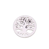 30mm round shell tree of life white mother pearl for jewelry making