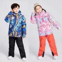 childrens ski suit jumpsuit snowboard sets winter kid boy and girl jacketspants warm waterproof windproof snow jacket snowwear