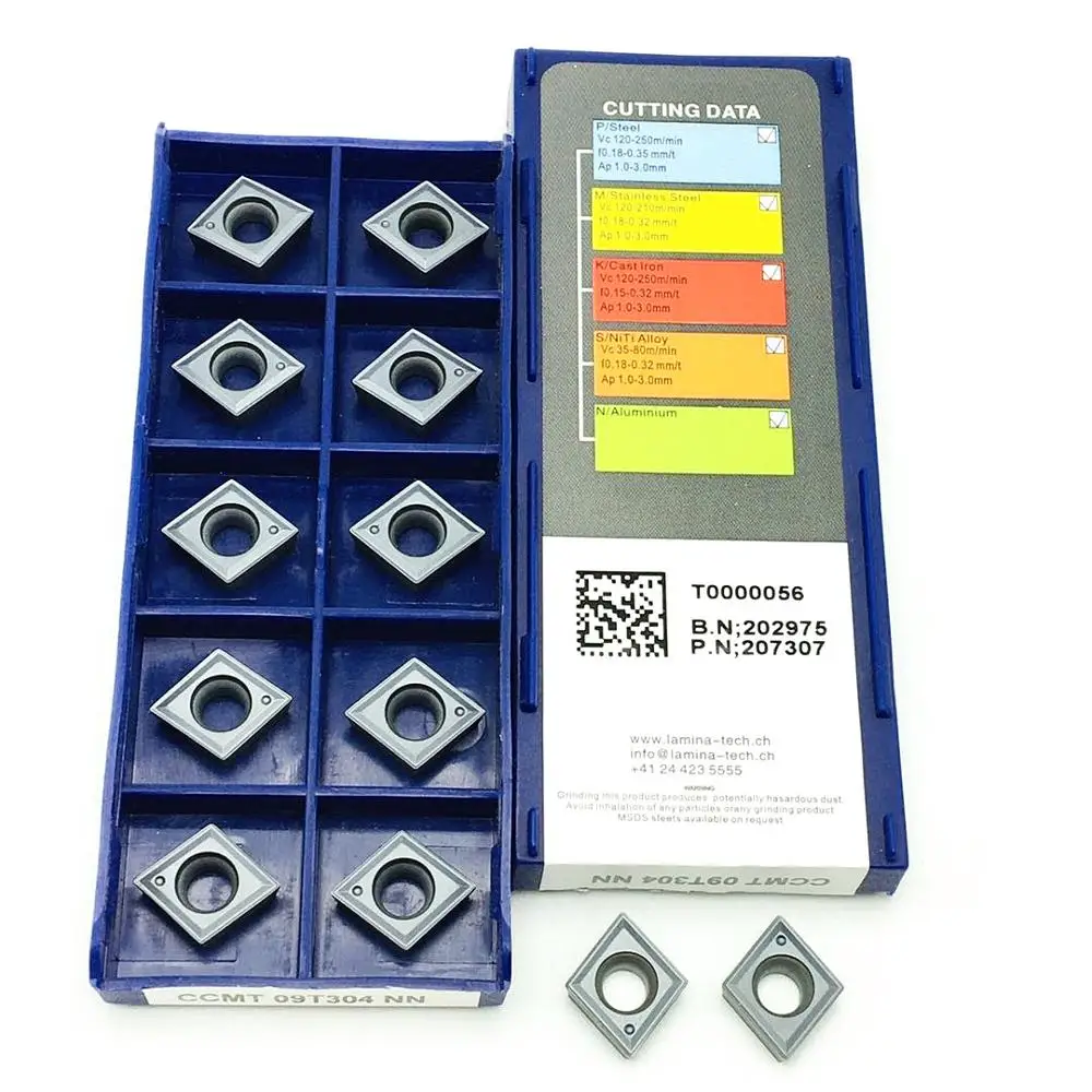 

CCMT09T304 NN LT10 internal turning tool carbide insert CNC milling lathe parts tool CCMT 09T304 turning insert