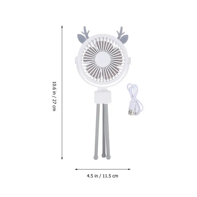 

Handheld Stroller Fan Personal Portable Car Seat Baby Fan with Flexible Tripod