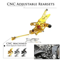 motorcycle accessories cnc alu footrest rear sets adjustable rearset foot pegs for yamaha yzf r1 yzf r1 yzfr1 1000 2007 2008