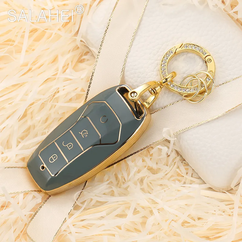 

Tpu Car Key Fob Case Holder Protector Cover Keychain Accessories For BYD Surui Qin Song G6 G5 S6 S7 F6 L3MAX Sirui ISCRI Dynasty