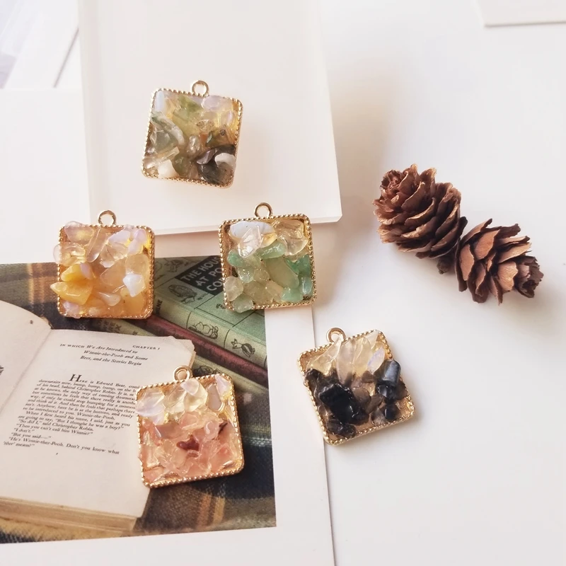 6 шт Япония и Южная Корея Популярные антикварные камни как квадратные