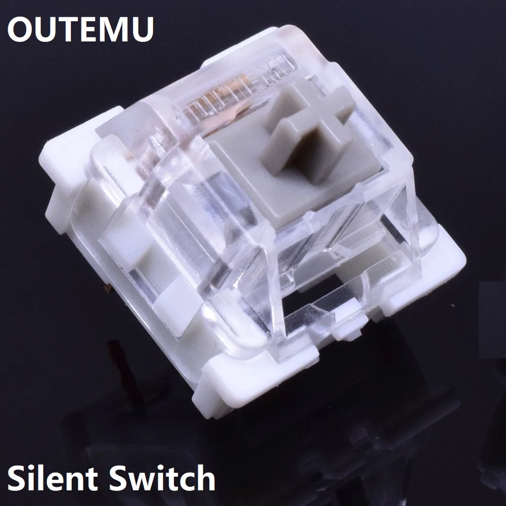 Механическая клавиатура Outemu с бесшумными переключателями желтый переключатель